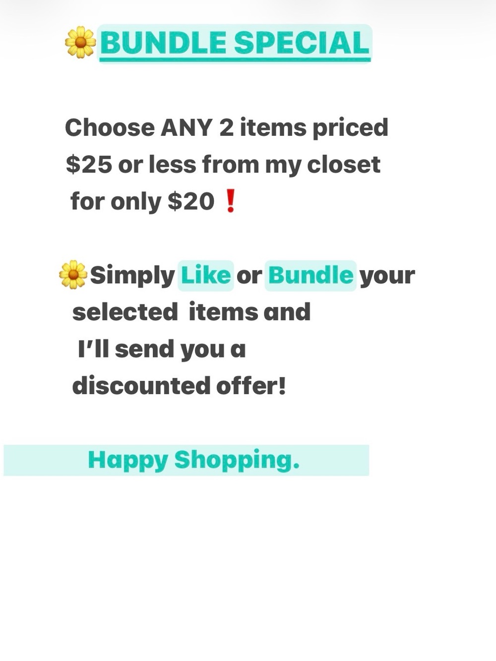Bundle Special - Promotional Sign